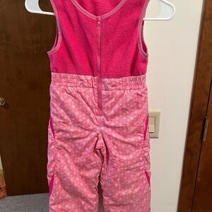 Pink Kids Snow Bib